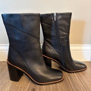 Franco Sarto Black Heeled Boots